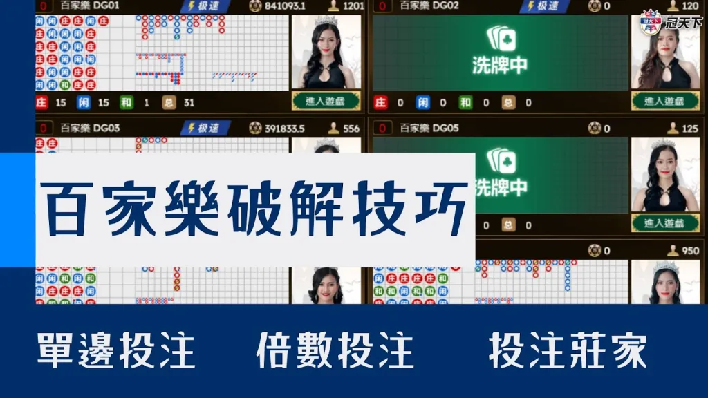 百家樂破解技巧 百家樂破解訣竅 百家樂破解教學