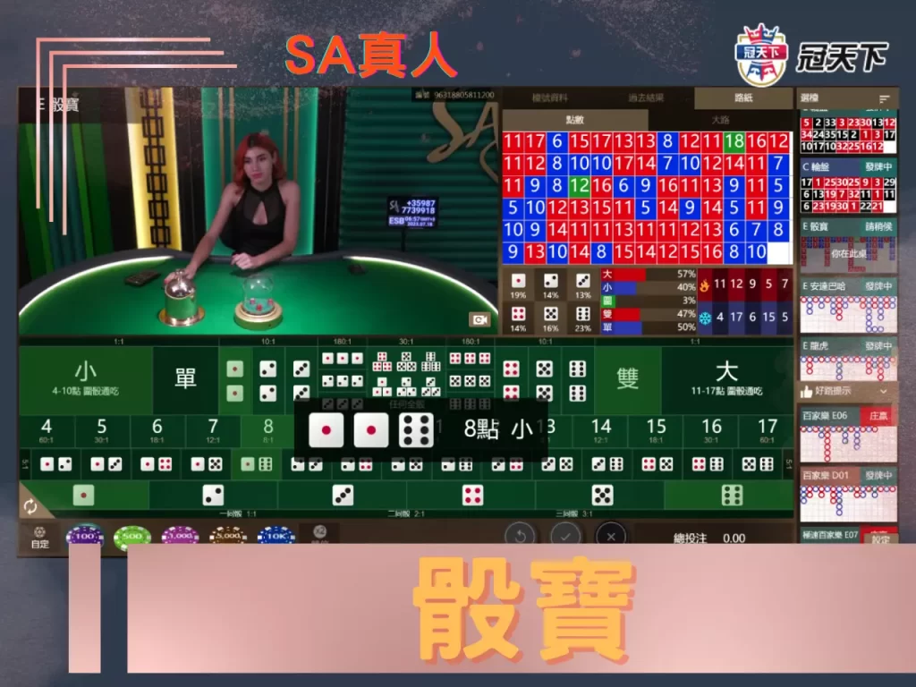 SA沙龍真人百家樂骰寶 線上百家樂 沙龍百家賺錢
